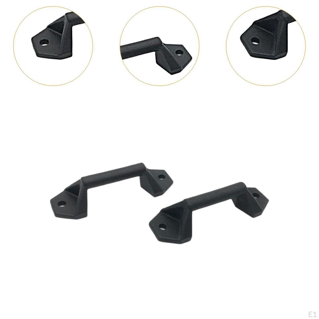 2 Pieces Side Box Hooks Pannier Tie Down Hook Sturdy Spare Parts Motorcycle Toolcase Trunk Bag DIY