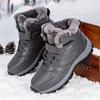 Men's Winter Warm Boots Mid Thick Bottom Lace Up Snow Sneakers