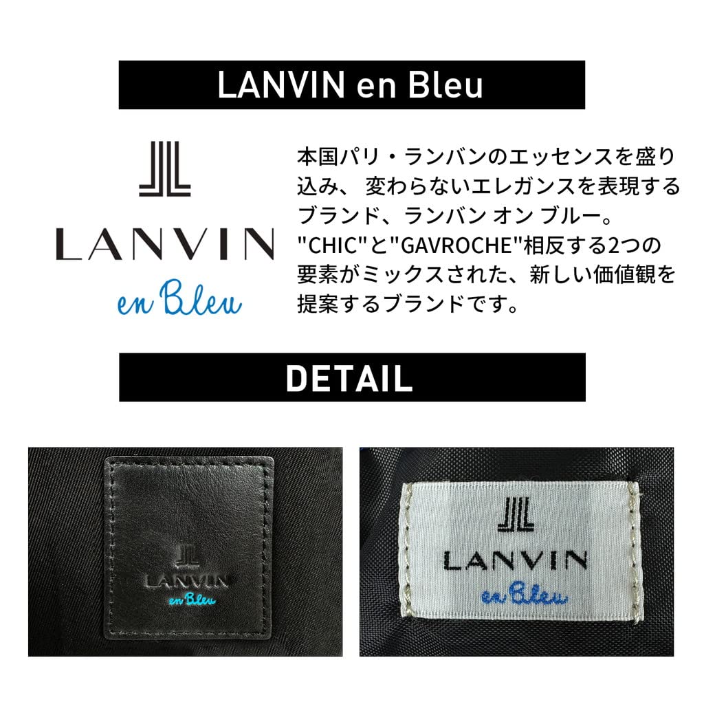 LANVIN en Bleu Black Lille Shoulder Bag Men's