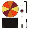 Acrylic Rainbow Prize Wheel with Pen 8/10 Slots Dry Erase Spinning Wheel with Stand DIY Spinner Roulette Fortune Wheel Party Board Game Props