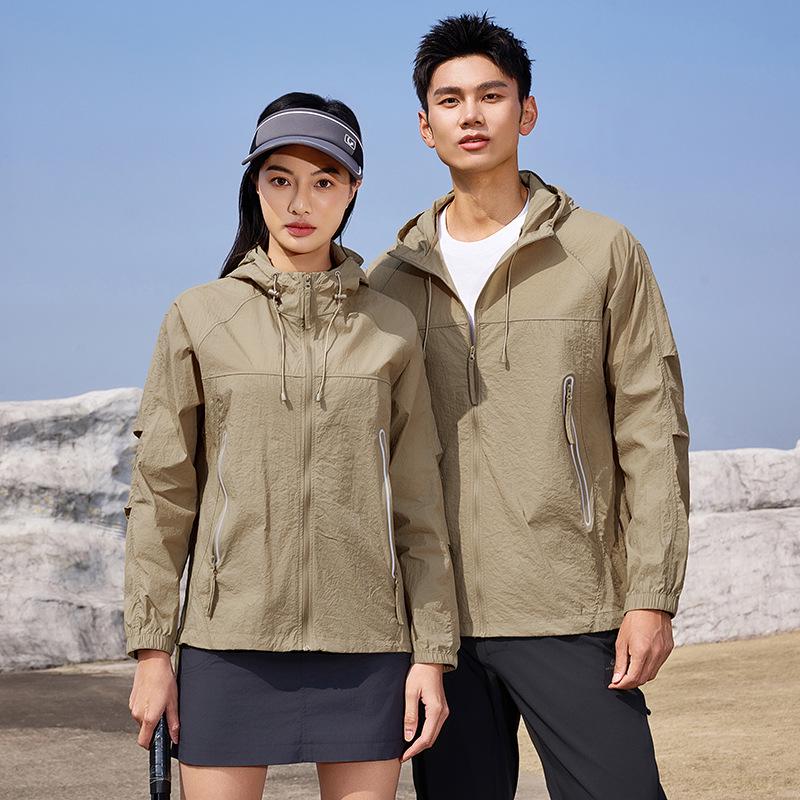 Легкая солнцезащитная одежда с защитой от солнца UPF50+ для кемпинга, велоспорта и спорта - дышащий Ice Silk для мужчин и женщин.