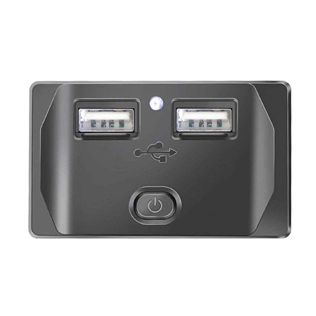 Двойное автомобильное зарядное устройство USB, розетка 3,1 А, адаптер питания для зарядки телефона, подходит для мотоцикла, лодки, морского грузовика, квадроцикла, кемпера