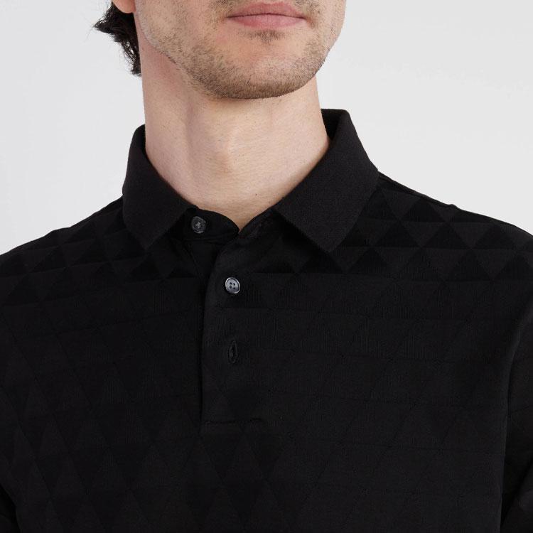 EMPORIO ARMANI Polo Shirts Men's Dark Blue Polo Collar Moderate Straight Fit 6R1F87-1JGYZ-09N6