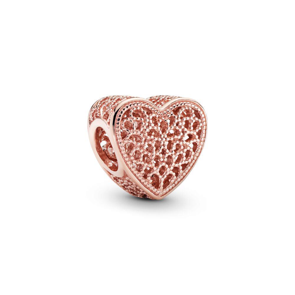 Филигрань ремесло полые бусины в форме сердца Шарм для женщин браслет DIY Изготовление серии «Бесконечная любовь»