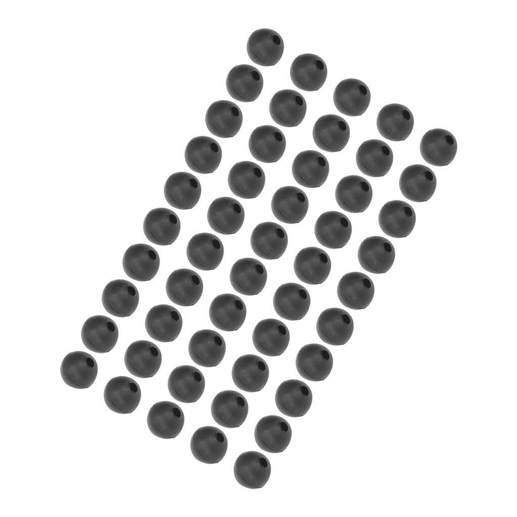 50 шт. бусин для ловли карпа, диаметр 6 мм, мягкие бусины для ловли карпа, аксессуары для ловли карпа, черные