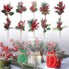 Multicolor Christmas Pine Branches DIY Accessories Simulation Red Berries  Wedding Ornament