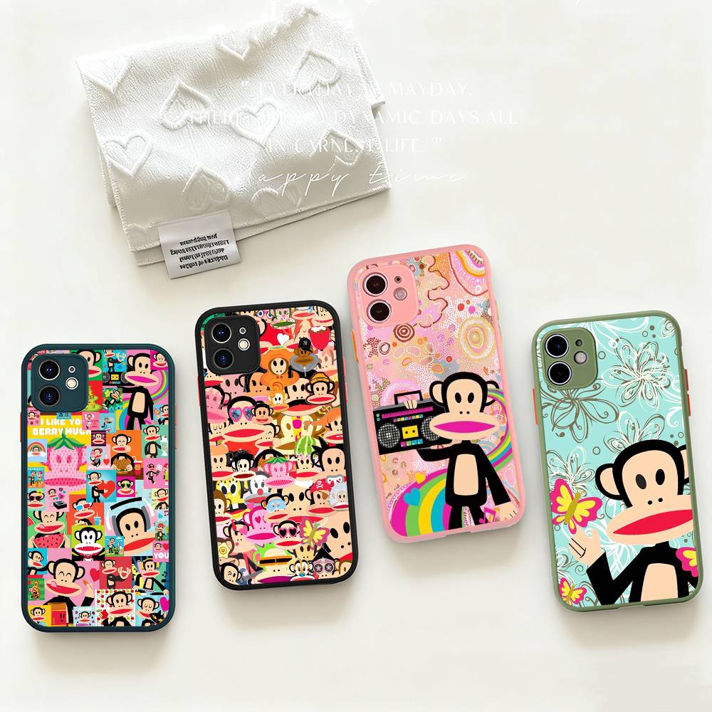 Famous Luxurious P-paul F-frank For iPhone 16 15 14 13 12 11 Pro Max X XS MAX Plus Translucent Black Phone Cover