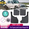 Car Mud Flaps for Toyota Land Cruiser Pickup FJ70 J70 LC70 70 2007~2023 Mudguard Splash Guards Fender Mudflaps Auto
