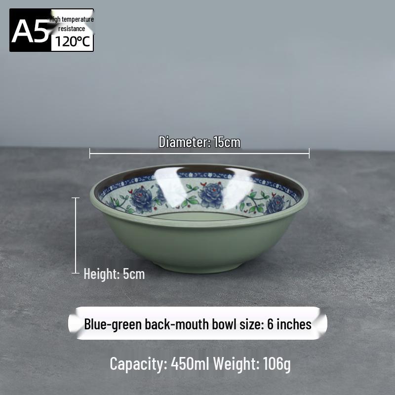 Суповая тарелка для супа и каши A5, меламиновая, термостойкая, с бортиком