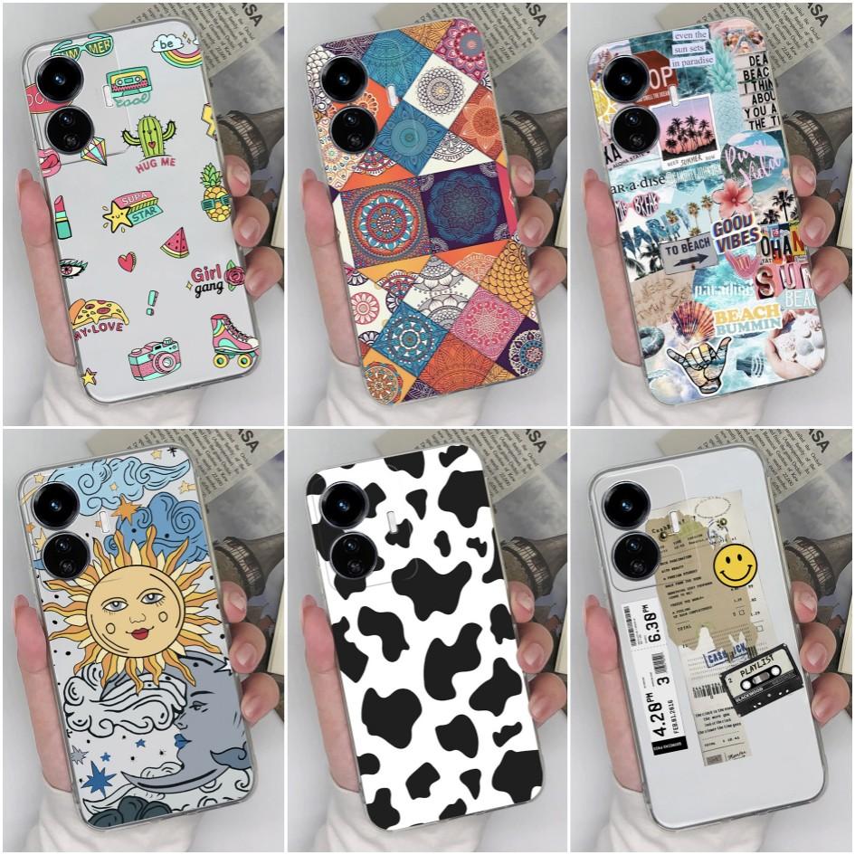 Чехол для телефона Vivo Y9s Y77e Y90 Y91C Y55 Y51 Y52 Y73 Y75 Y83 Y97 Модный персональный противоударный чехол Прозрачный мягкий силиконовый ТПУ для бампера Vivo