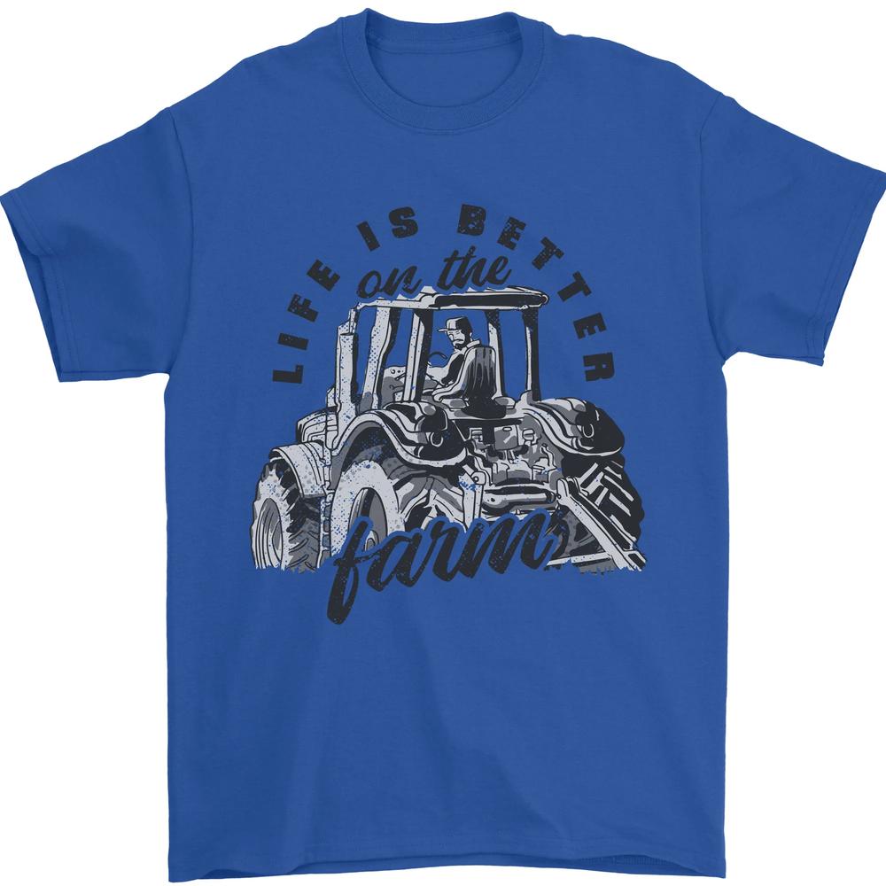 Tractor Life Is Better Farm Funny Farming Unisexs TShirt 100 Cotton