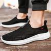 2025 Lightweight Men Casual Shoes Breathable Male Sneakers Anti-slip Flats Outdoor Walking Summer Mesh Loafers for Men Pius Size