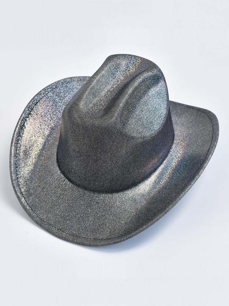 Женская однотонная фетровая шляпа с пайетками, модная праздничная вечеринка, свадебное платье, шляпы, ковбойская джазовая кепка