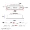 Звукосниматели Ogdni Alnico 5 для Strat, Одиночные звукосниматели для грифа/среднего/бриджа гитары, Кремовые, для электрогитар Strat и Squier (белый)