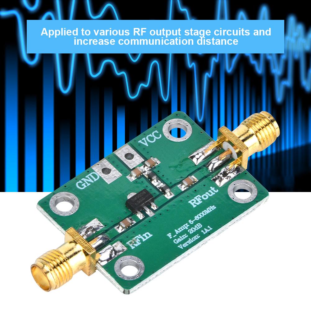 53500MHz Broadband RF Amplifier 20dB High Gain Low Noise LNA Module