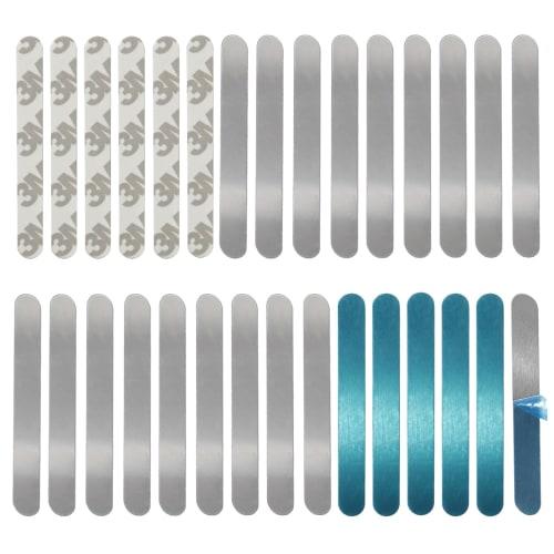 DONGFANGB Steel Plates, 30-Piece Metal Plate Magnetic Sheets with Strong Adhesive Backing, Suitable for Magnetic Suction Pen Holder Sleeves, Magnetic