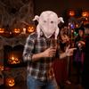 Novelty Turkey Chicken Latex Mask Realistic Chicken Headgear Costume Mask Full Head Mask Halloween