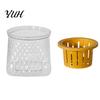 Small Plant Nursery Pot Self Watering Planter for Indoor Plants, Transparent Hydroponic Planter, Decorative Flower Flowerpot with Wick Rope