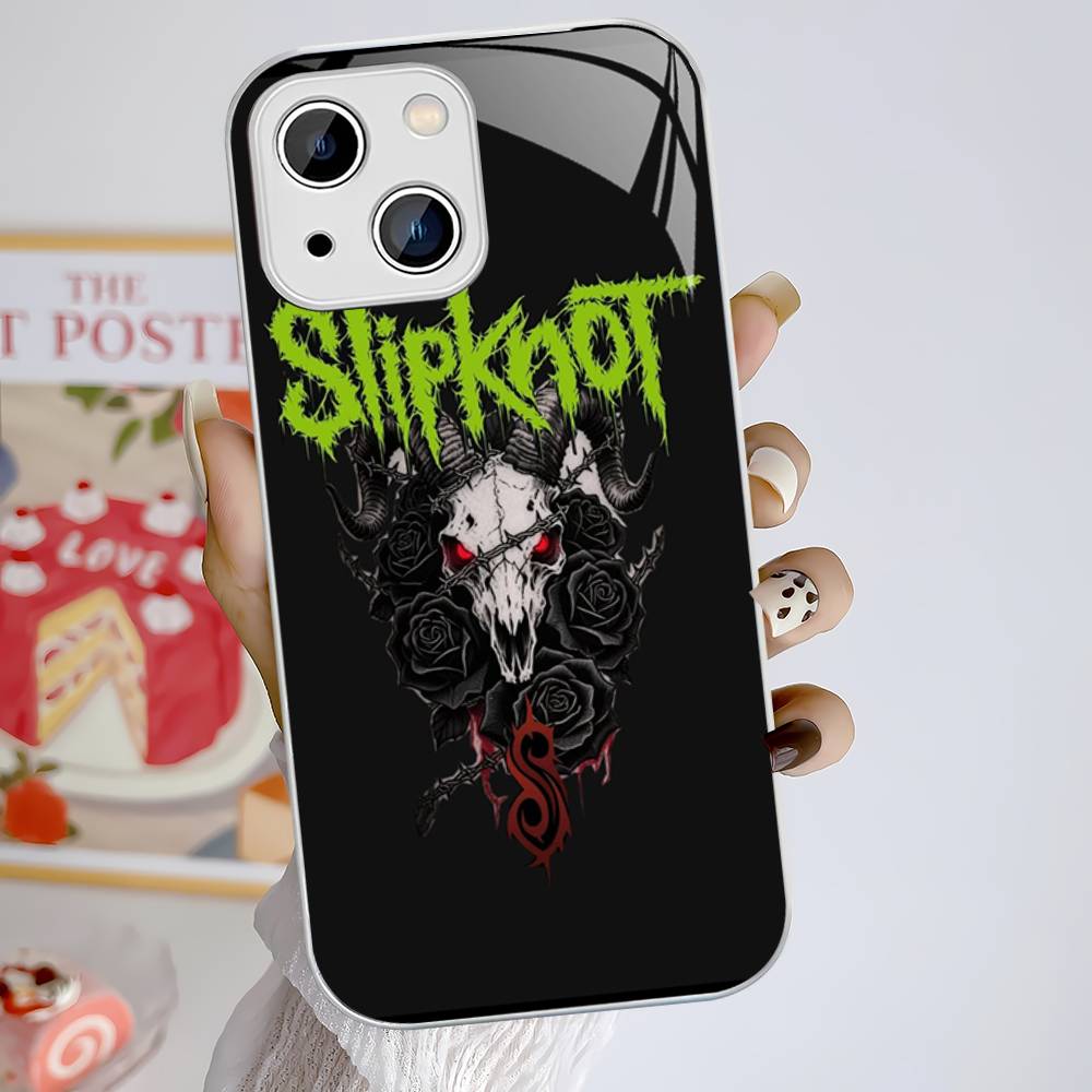 S-Slipknot Rock Закаленное стекло Для iPhone 14 13 12 11 Pro Mini XS MAX 14Plus X XS XR Чехол
