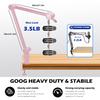 BOMGE Boom Arm Microphone Stand - Adjustable Heavy-Duty Suspension Boom Scissor Arm Stand with Cable Management Channel and Desk Clamp for Podcasting,