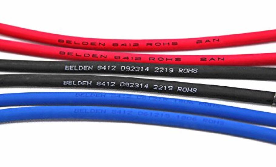 Профессиональный кабель BELDEN 8412 1м x комплект (черный) RCA-RCA [длина кабеля] 2-х частей