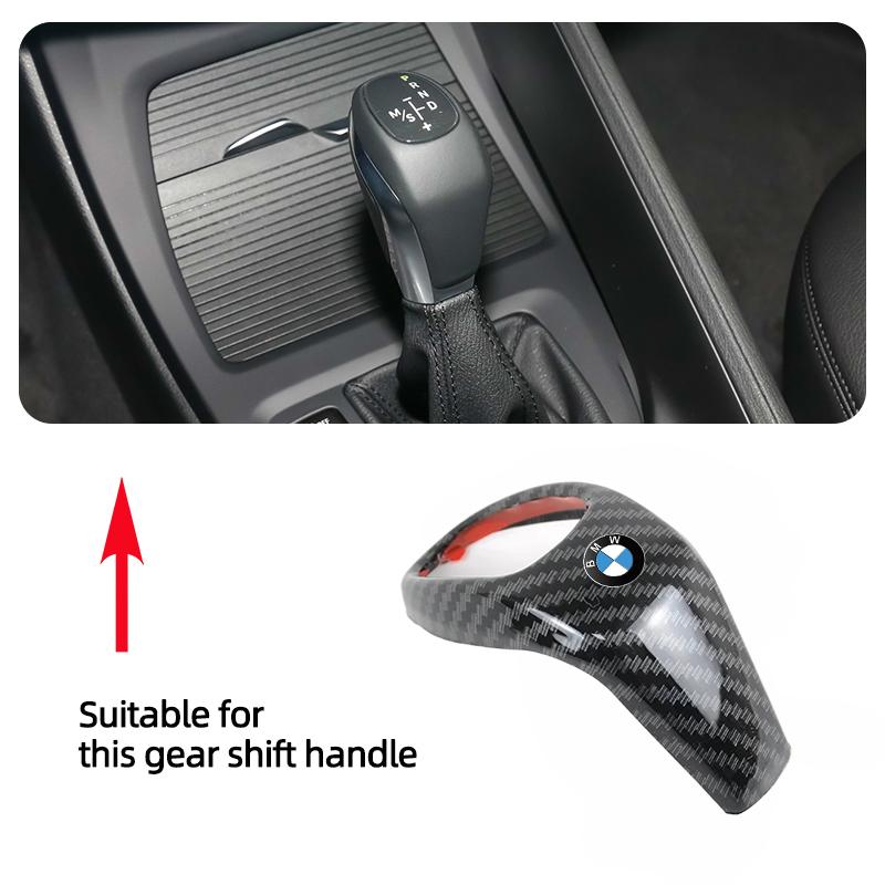 Car Gear Lever Protective Cap ABS Carbon Fiber Cover For BMW E46 E90 E60 F30 F10 E39 E36 F20 G20 G30 E92 E87 E91 X5 E70 F11 E30 XR1