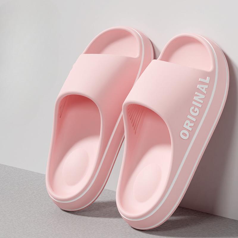 Мужские и женские летние тапочки EVA с мягкой подошвой Cloud Slides Легкие пляжные туфли для мужчин, подходят для использования в помещении и на улице