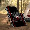 Racing Theme Printed Blanket - Perfect for Couch, Bed, Travel & Outdoor Use | Machine Washable, Cozy & Durable.