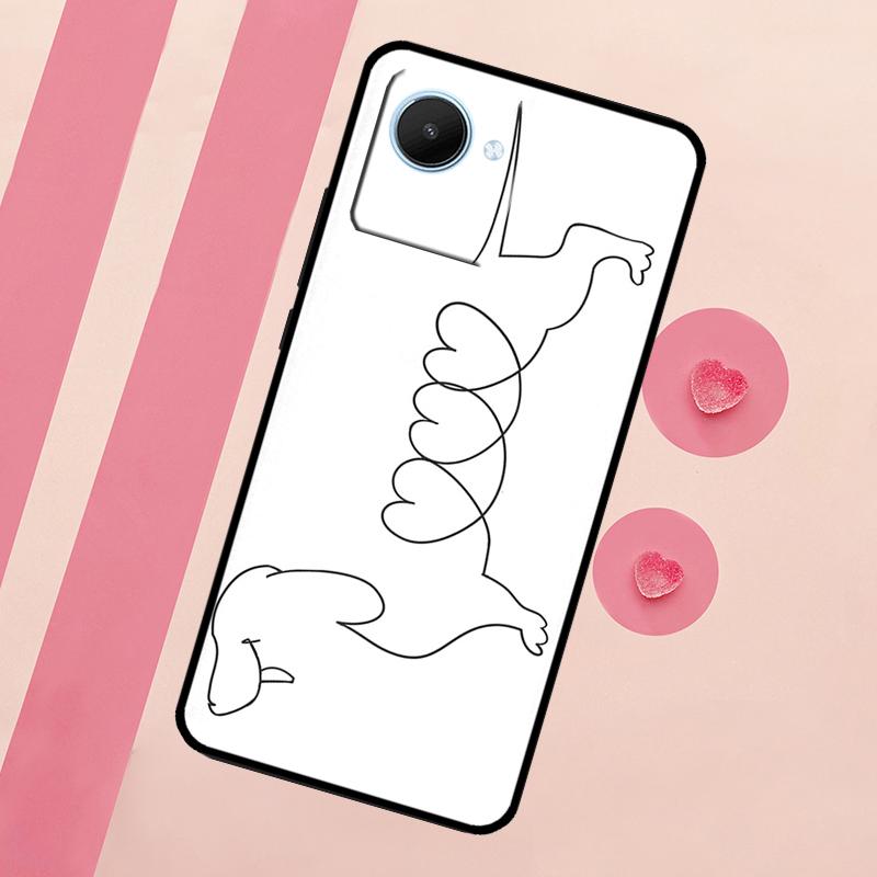 Чехол для собаки таксы для Realme C33 C55 C30 C31 C35 C53 C11 C15 C25s C21Y GT Neo 5 3T 2T 9 10 11 Pro Plus
