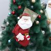 Christmas Stocking Lovely Snowman Santa Patterns For Xmas Tree Hanging Stocking Pendant Candy Gift Bag Christmas Ornament