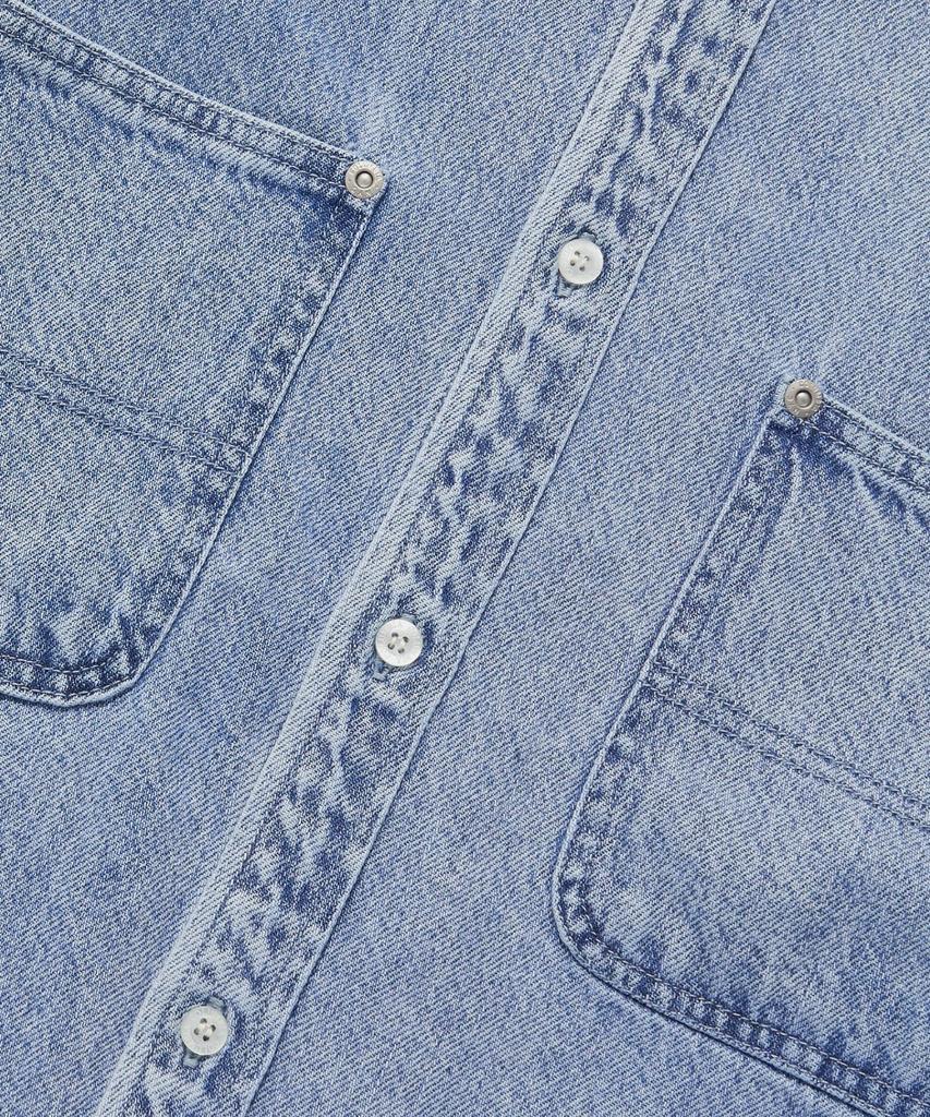 COLUMBIA UNIVERSITY Utility Two Pocket Denim Shirts_Light Jean