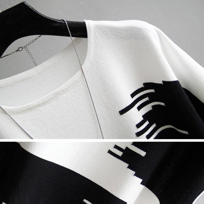 Summer Women Pullover Thin Rib Knitted Femme Tops