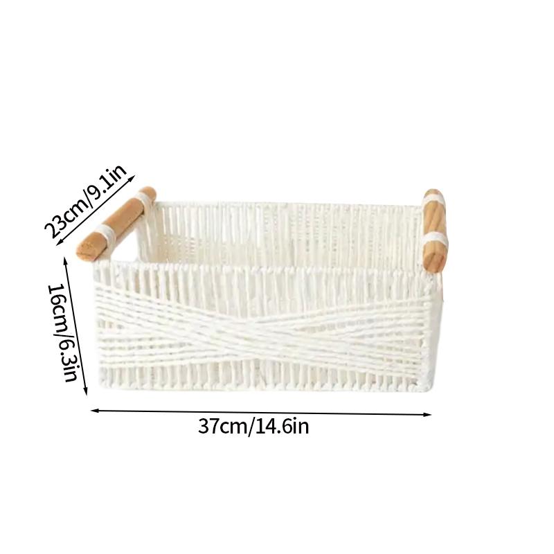 Плетеная корзина для хранения вещей, ящик для хранения игрушек, корзина для пикника, органайзер для одежды, спальня, гостиная, организация