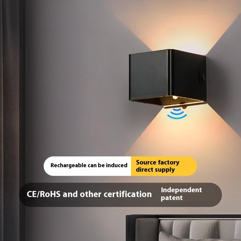 LED Wall Lamp Outdoor Modern Indoor Light, Up Down Wall Mount Lights for Living Room Hallway Bedroom Decor with Battery 2200mAh