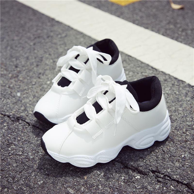 Spring New Women's Casual Shoes Korean Version of Student Platform Sports Shoes Running Shoes Fashion Versatile Trendy Shoes