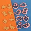 8pcs Mini Dinosaur Themed Cookie Cutter 3D Cartoon Dinosaur Shape Fondant Cheese Clay Baking Molds for Kids Birthday Party Decor1