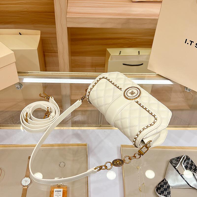 Bani Princess 2024 Высококачественная сумка через плечо и кроссбоди на цепочке с ромбовидным узором