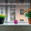 Зеркальный шар для созерцания из нержавеющей стали, отражающий, полированный, гладкий, сфера для сада, декоративная сфера, реквизит для фотографии, портативный