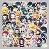 Generic 50 Pcs Q Version Demon Slayer Stickers Cute Nezuko Anime Character Decals For Journal Storage Box Graffiti Notebook Kids