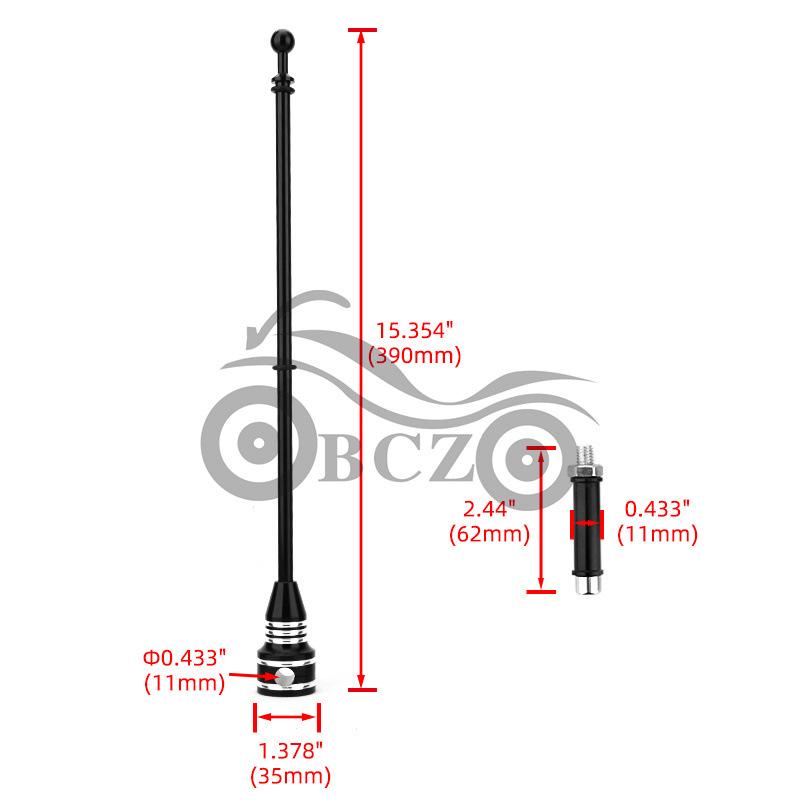 Harley XL883 1200 X48 Big Glide Road King Задняя полка Декорация Флаг с флагштоком