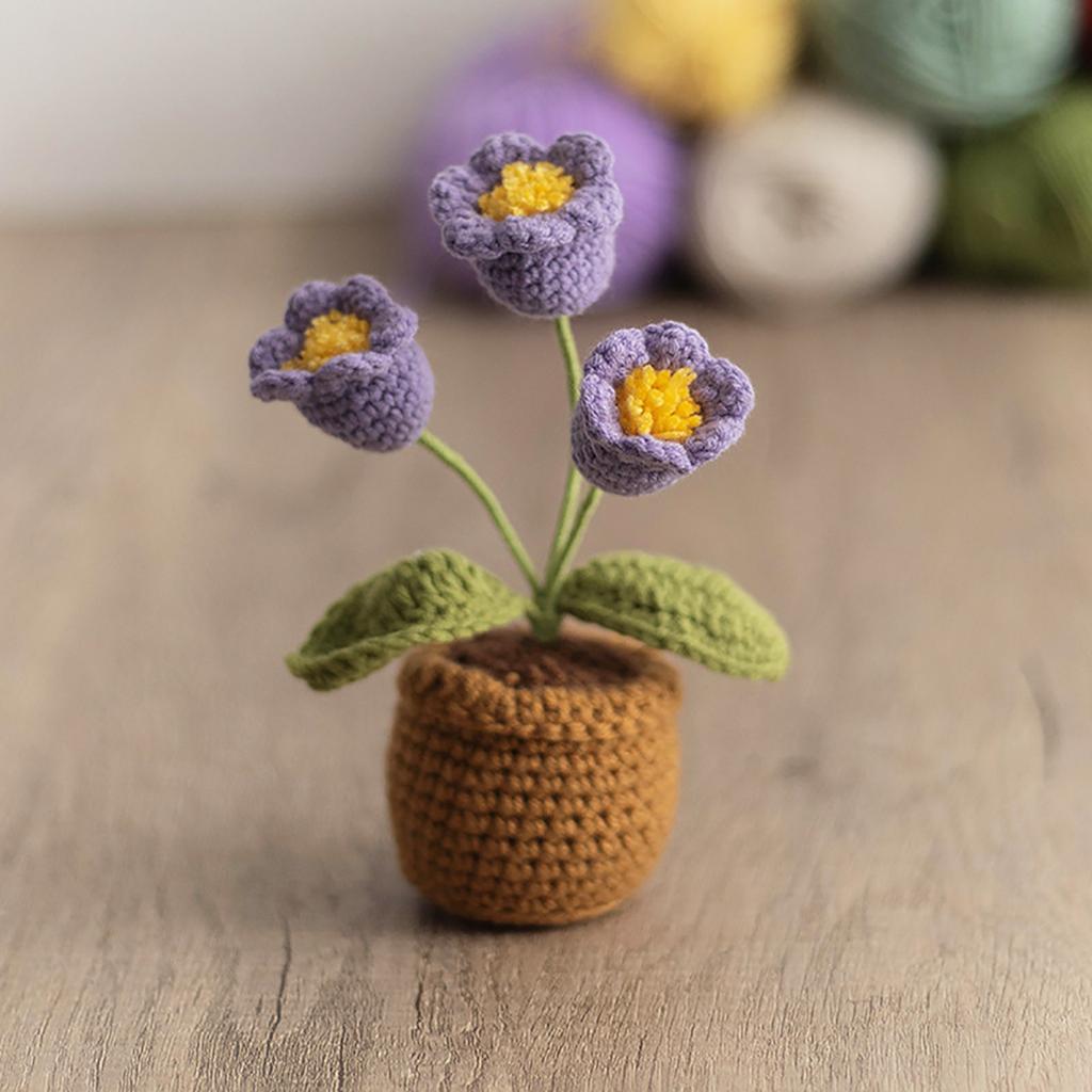 Вязаная крючком корзина с подсолнухами, ручная вязка, имитация подсолнуха, украшения в горшках, праздничные подарки