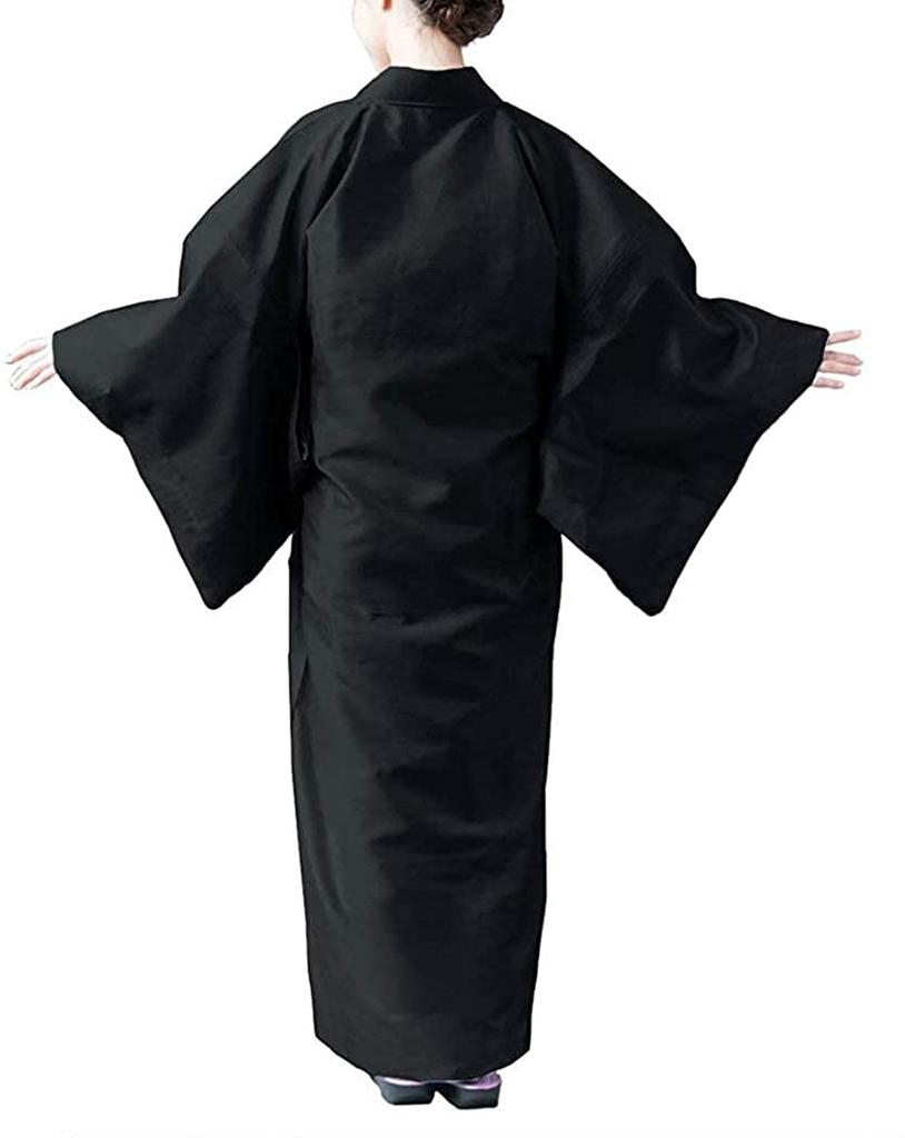 Дождевик японское кимоно [KYOETSU] Пальто, дождевик, женский (М, Черный)