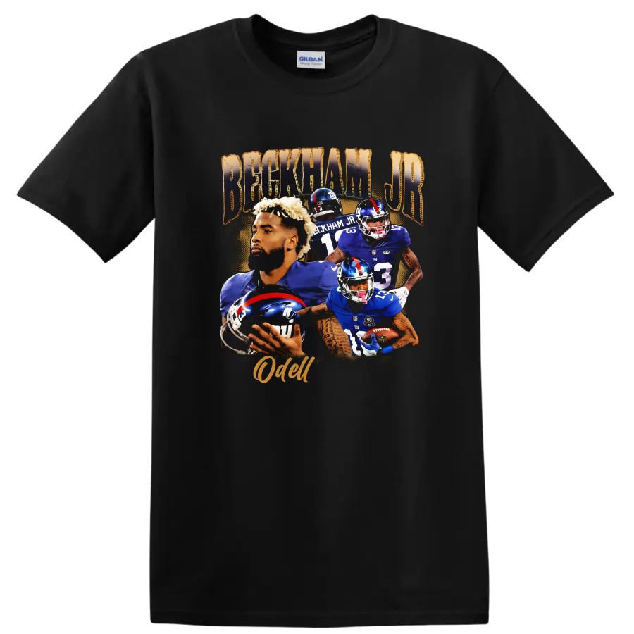 Футболка Odell Beckham Jr New York Giants Коллаж Футбольных Моментов