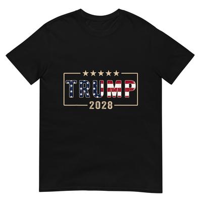 Футболка Трамп 2028 Голосуй за Дональда Трампа Флаг 2028 Футболка