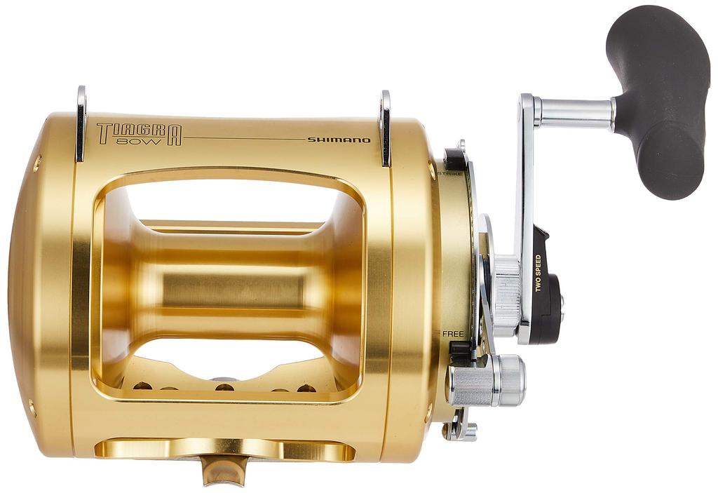 SHIMANO Tiagra 80WA Кастинговая для троллинга с и (Правша) Катушка, Двухосевая, Лакедра, Желтохвост, Тунец, Лодочная/Ручная