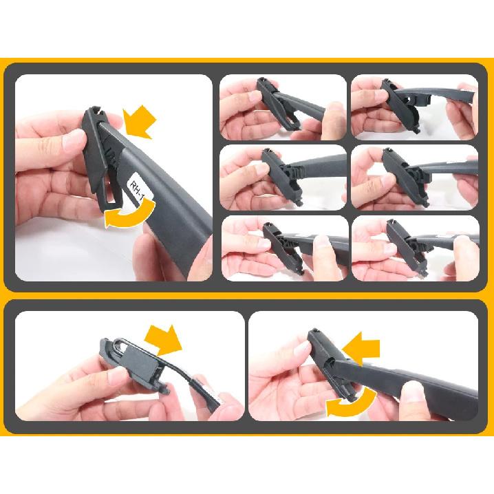 For Mazda CX-9 TB 2007-2015 1set Front & Rear Windshield Wiper Blades Windscreen Wipers 2008 2009 2010 2011 2012 Accessories
