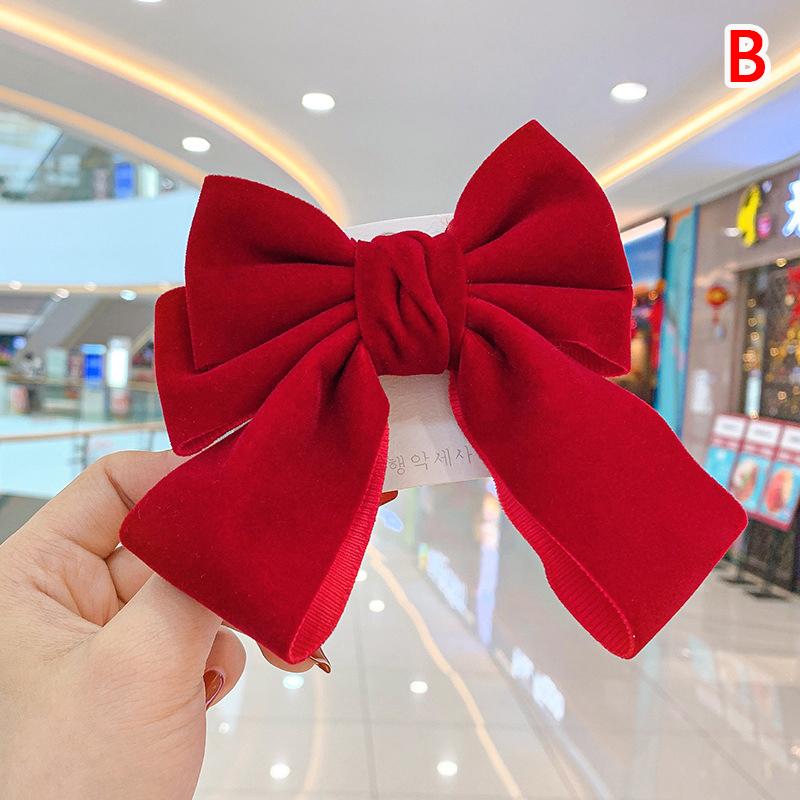 Elegant Big Bow Hair Clip Headdress Ribbon Bowknot Spring Ponytail Clips Hairpin Women Girls Fashion Hair Accessories