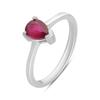 Silver Ring with Natural Ruby 0.975ct, Item Weight 2.19 G (2194866)