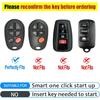Suitable for Toyota Keychain Cover,Soft TPU Car Key sleeve,Compatible 2004-2018 Toyota Sienna Avalon Highlander Sequoia Solara Tacoma