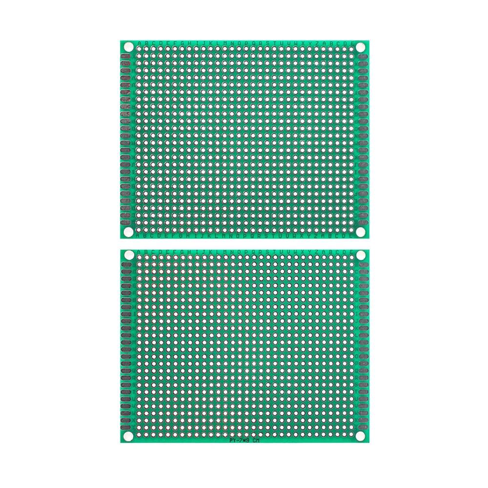 5 шт 7*9 см двухсторонняя печатная плата зеленая DIY основные платы прототип печатной платы универсальная плата